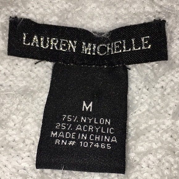 Lauren Michelle women's Sweater color white medium - Picture 7 of 8